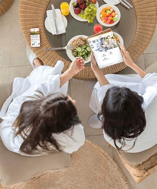 Sharing digital compendium link while guests are on the go